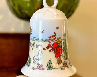 Décoration de cloche de Noël Hutschenreuther 1993 : Dans la lande, Allemagne
