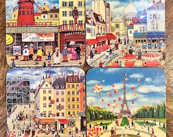 ビンカシワ　ポスター　ヨーロッパ Bin Kashiwa Art Print, Paris 1984. Printed in France