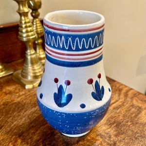 Graverens Norsk Flower Vase Norway Vintage Tabletop Decor Norwegian Norge Pottery