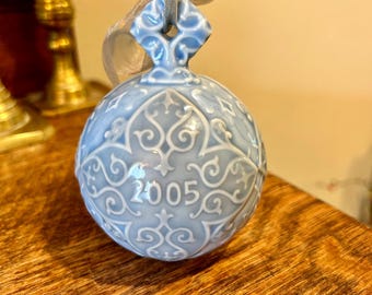 Lladro Christmas Ornament Ball 2005 RARE Lladró Cantata Gloss Vintage Holiday Decor Tree Trimming