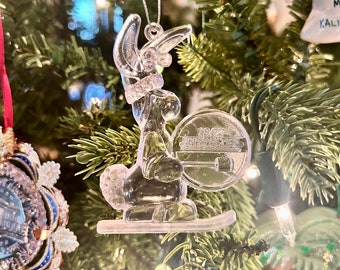 Christmas Ornament Energizer Bunny Vintage Acrylic Vintage 1992 Plastic Tree Trimming