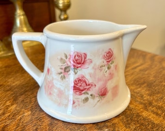 Portmeirion Filigree Rose Creamer/Jug: Vintage Serving Kitchen Dining Milk Jug Pitcher June Birthday
