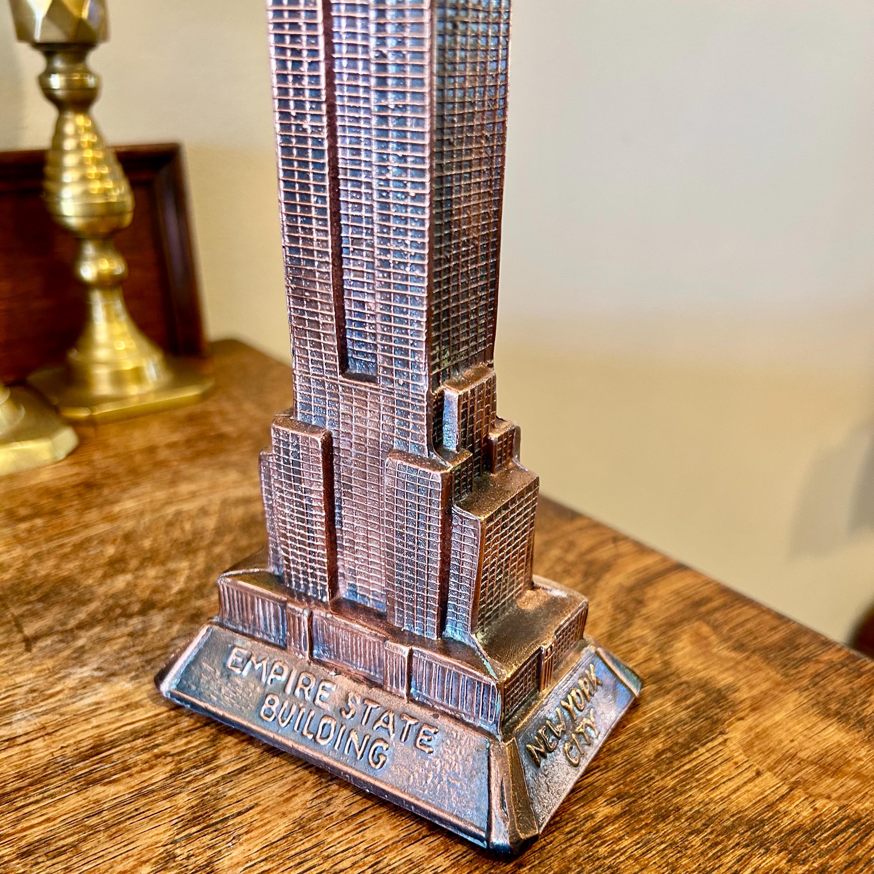 Empire State Building Metal Statue: NYC Art Deco Skyscraper 11