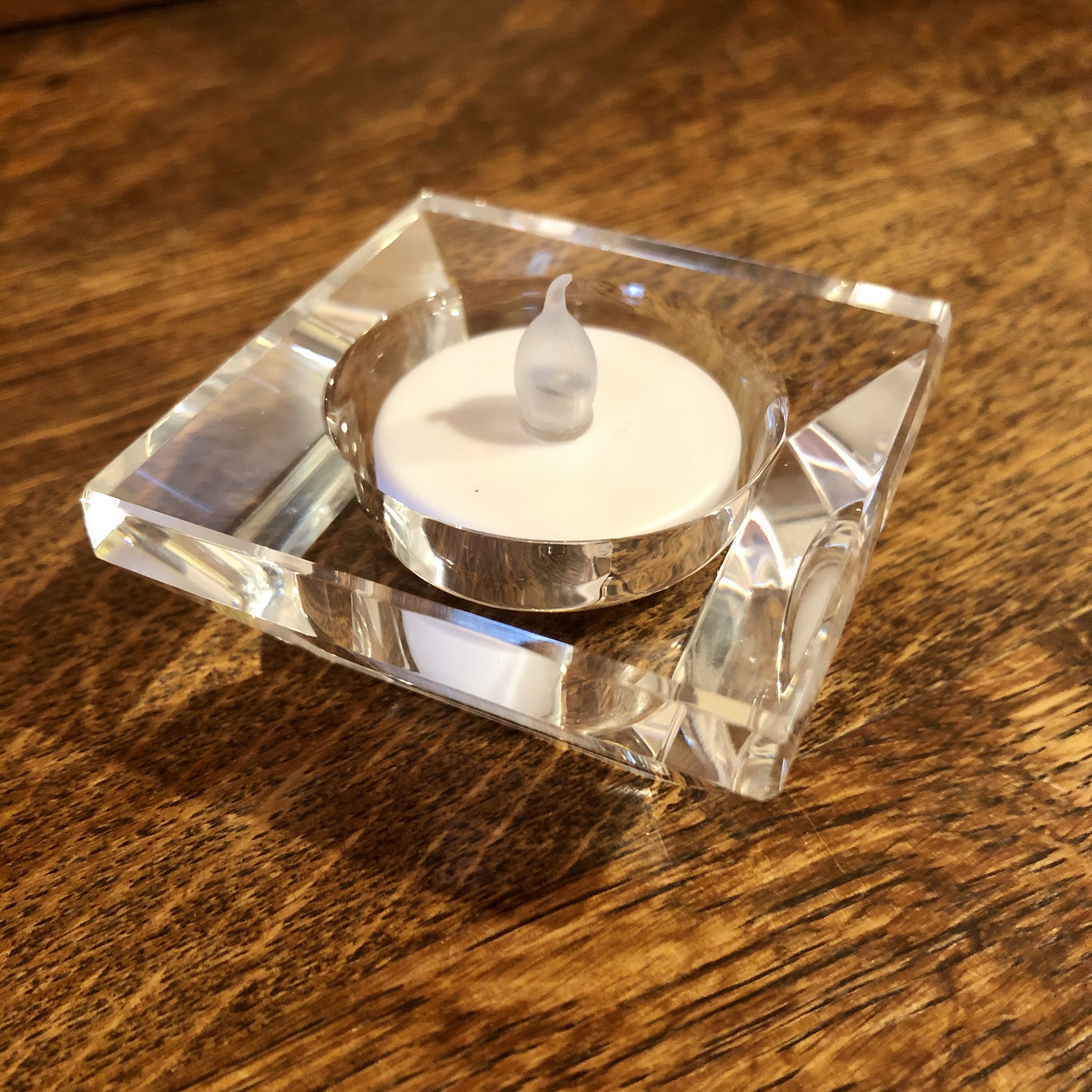 Vintage Glass Candle Holder Oleg Cassini Crystal Votive Clear Etsy