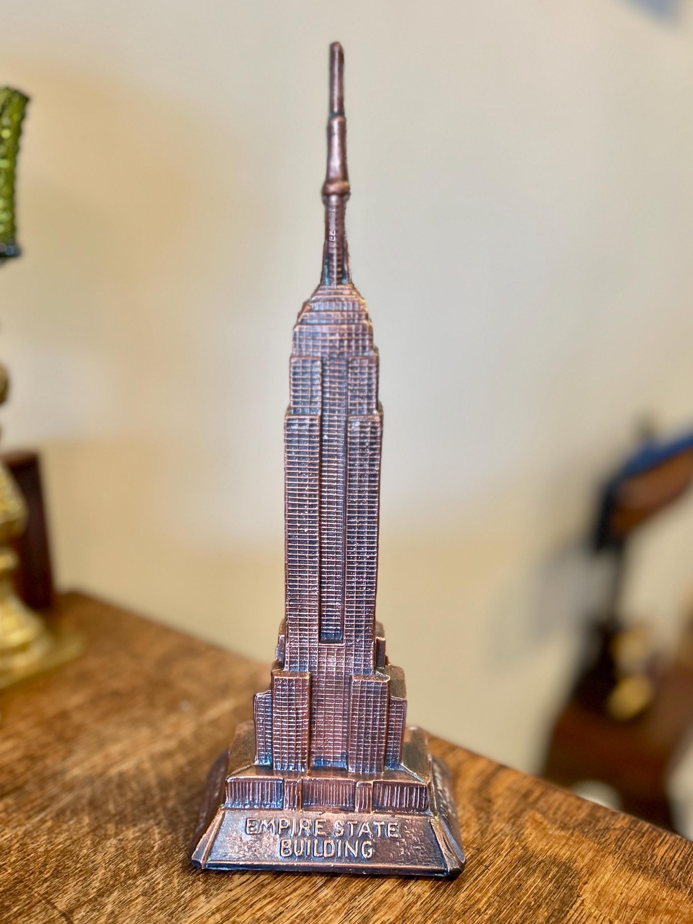 Empire State Building Metal Statue: NYC Art Deco Skyscraper 11