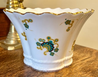 Minton Titania Vase Bowl Bone China England Giftware Ceramic Art Mid Century Modern Abstract