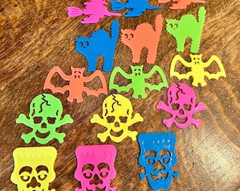 RARE 1989 Lisa Frank Party Favors Halloween Tracing Shapes Neon Colors Vintage 1980s