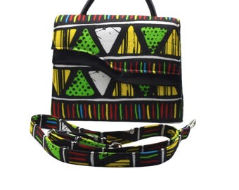 Ankara Handbag with Strap – Handmade African Bag