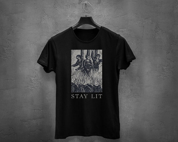 Occult Stay Lit Satan Devil Hell Unholy Antichrist Witch Langarmshirt Occult Stay Lit Satan Devil Hell Unholy Antichrist Witch Langarmshirt