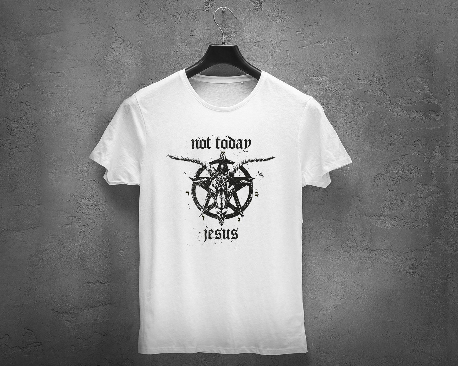 not today jesus baphomet shirt