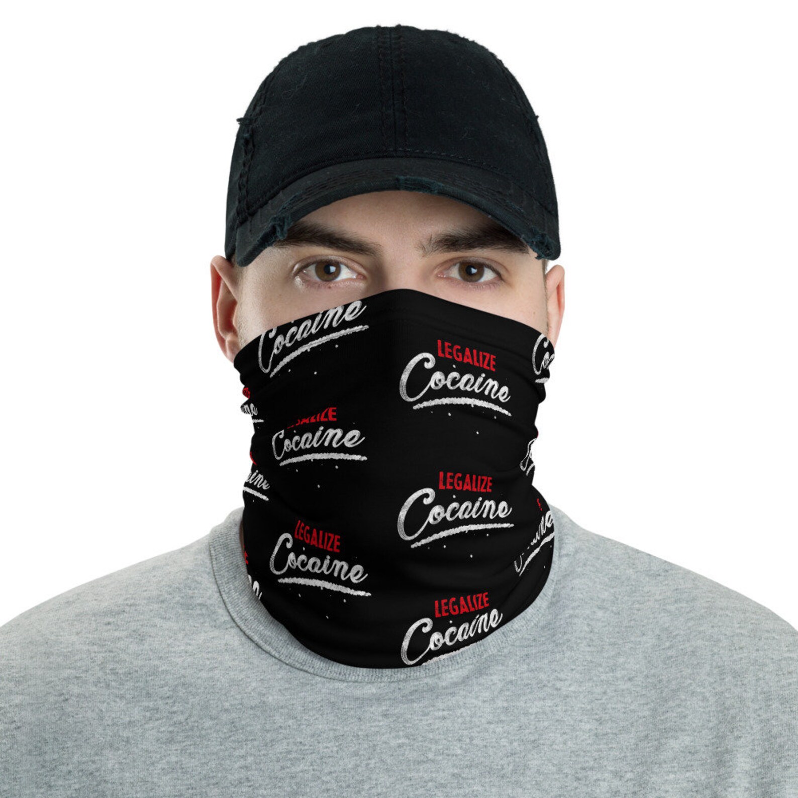 Face Mask Legalize Cocaine Dust Mask Drugs Scarf Rave Etsy