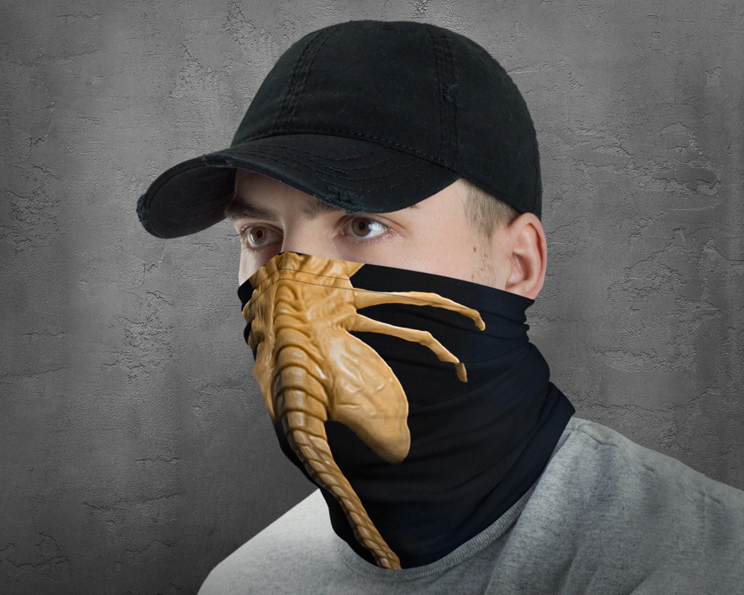 face mask alien dust mask facehugger scarf ripley neck etsy
