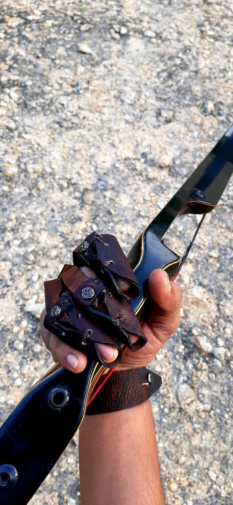 Traditional Archery Shooting Glove Custom Handmade Custom Art Etsy