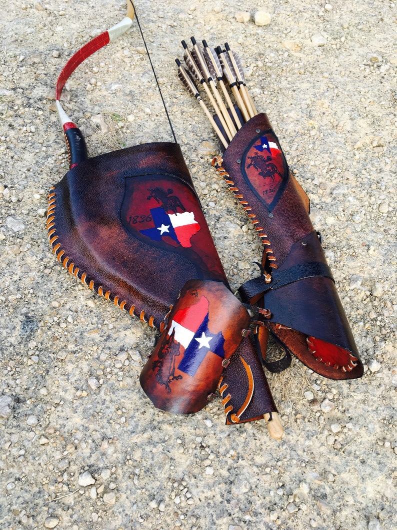 Horse Bow Bow Case Quiver and Arm Guard Complete Matching Set Etsy