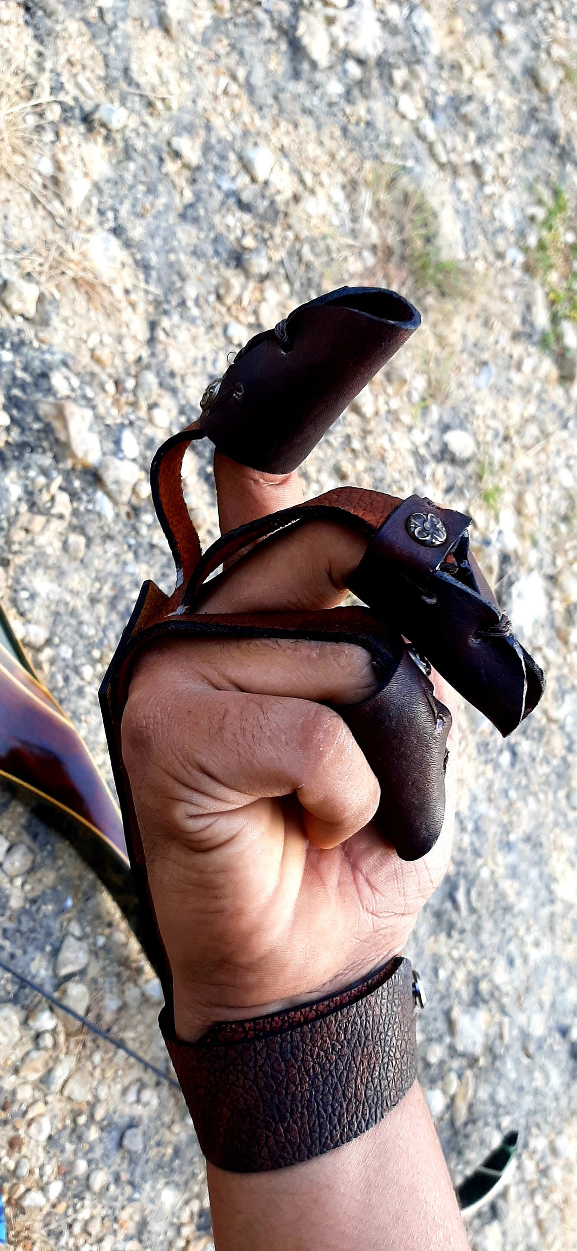 Traditional Archery Shooting Glove Custom Handmade Custom Art Etsy