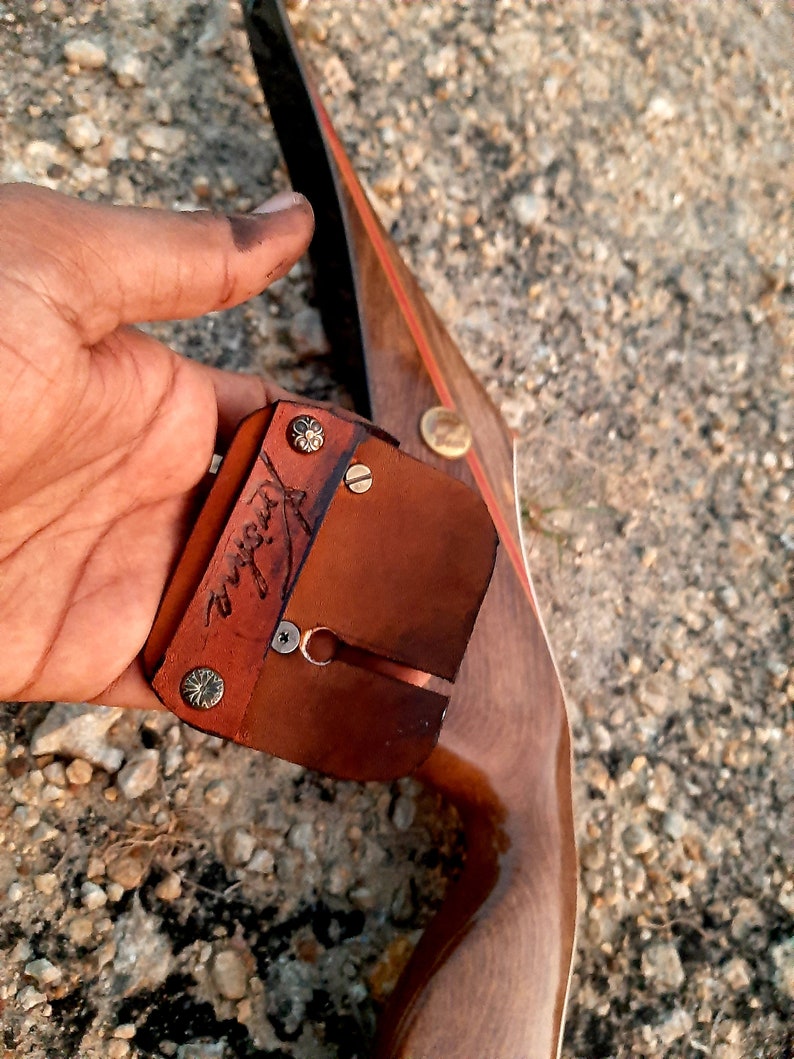 Traditional Archery Shooting Tab Custom Handmade Custom Art Etsy