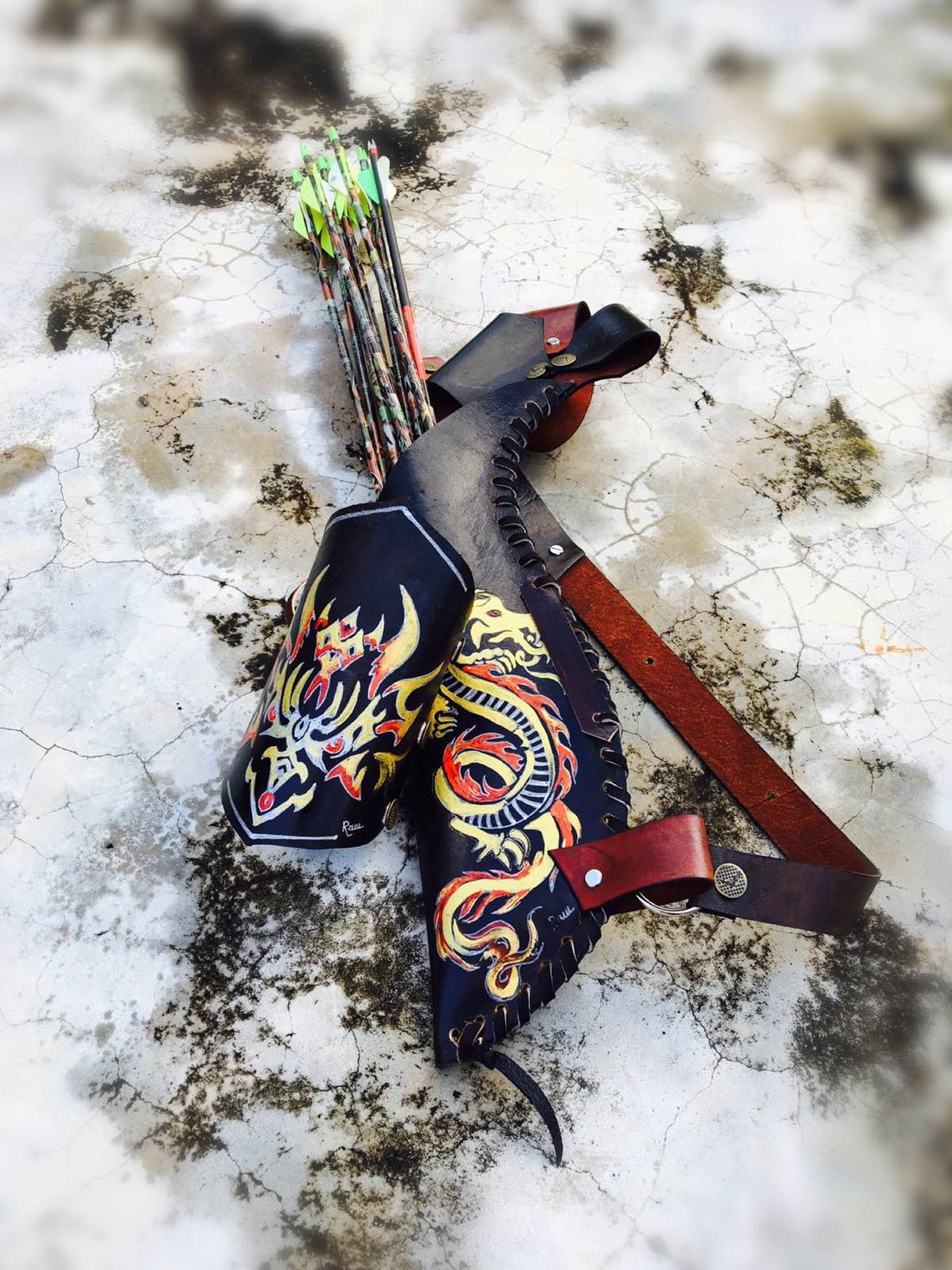 horse bow and quiver horse bow and quiver