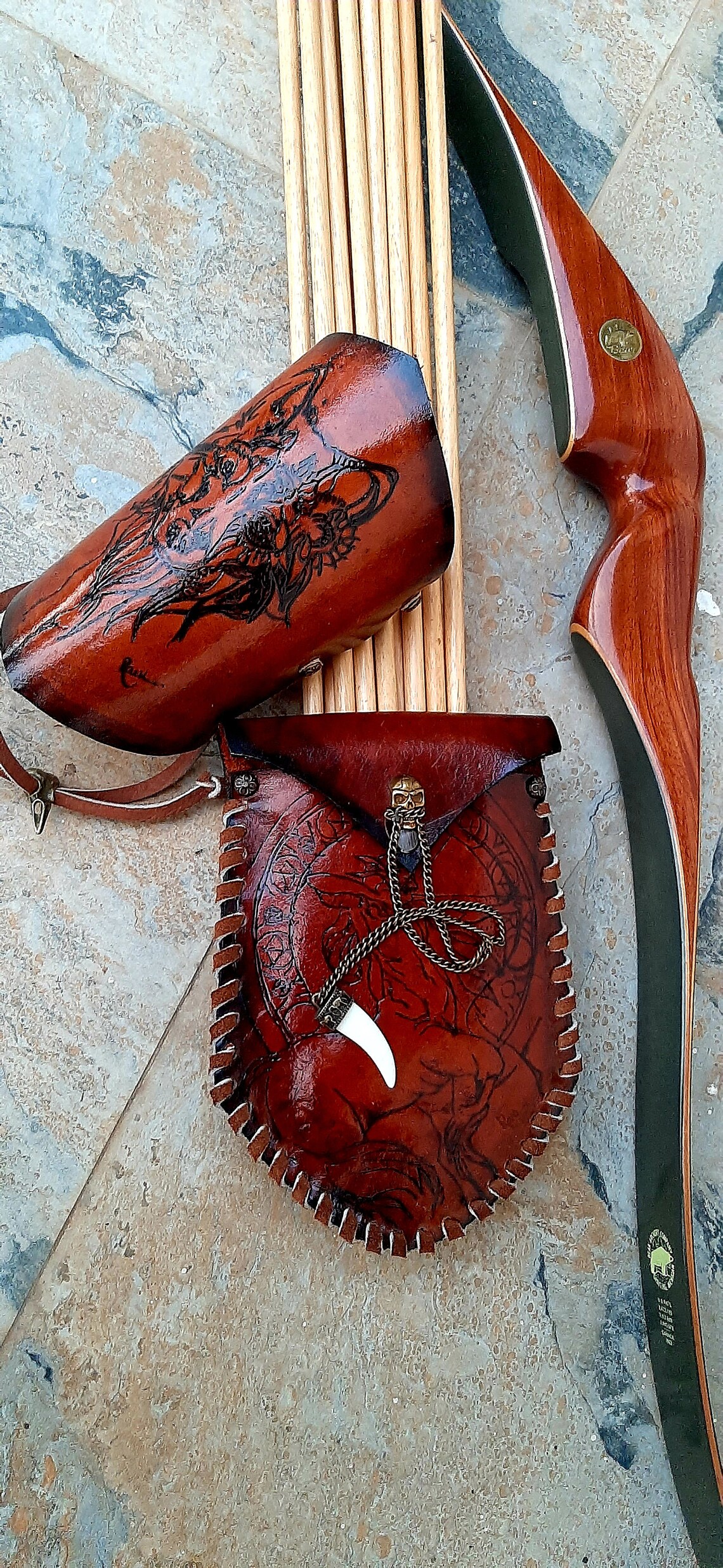 Pocket Quiver Leather Field 3D Archery Custom Personalized Etsy