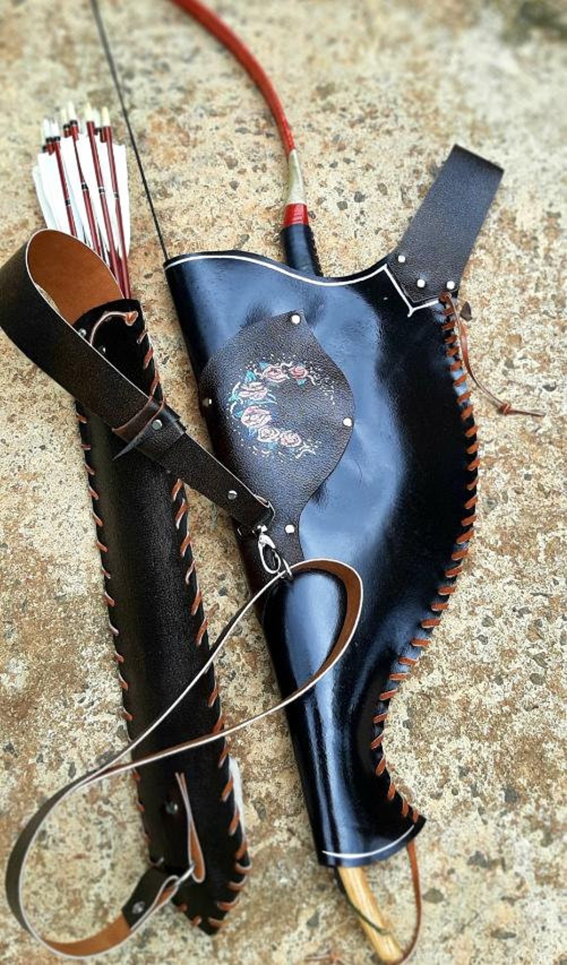 Horse Bow case and Back quiver with your preferred art custom Etsy