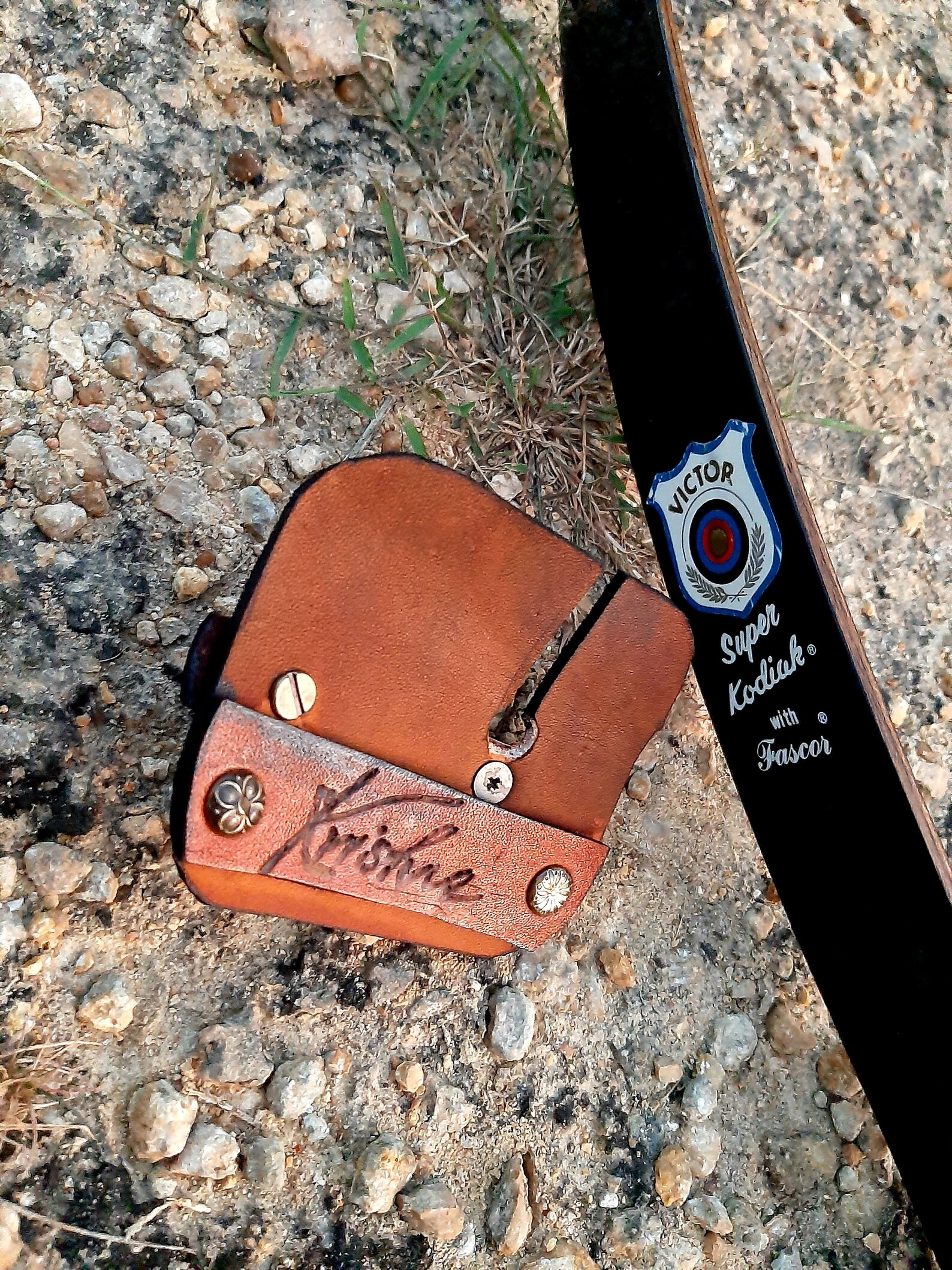 Traditional Archery Shooting Tab Custom Handmade Custom Art Etsy