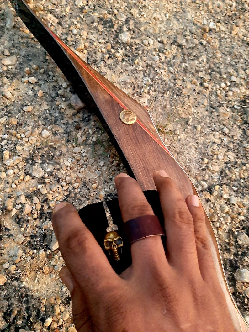 Traditional Archery Shooting Tab Custom Handmade Custom Art Etsy