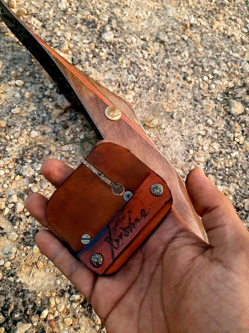 Traditional Archery Shooting Tab Custom Handmade Custom Art Etsy