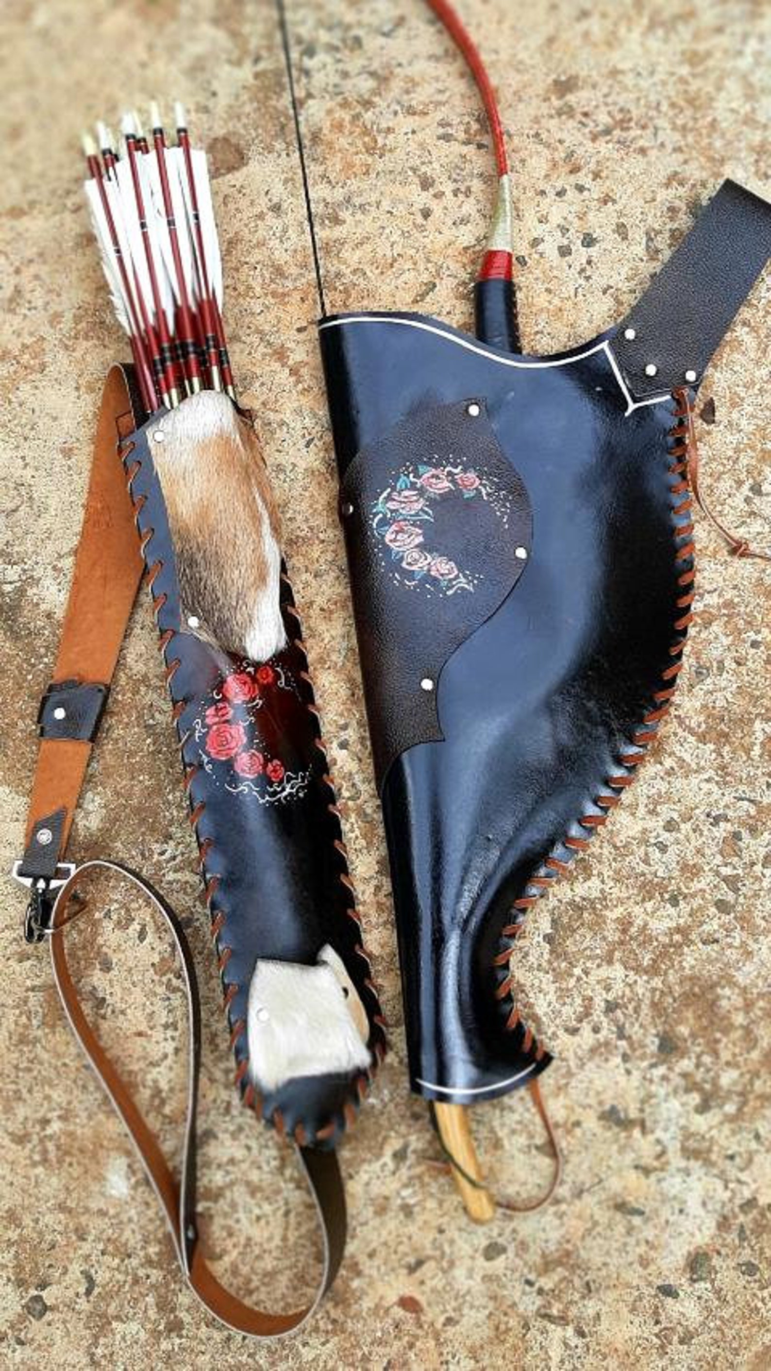 Horse Bow Case and Back Quiver With Your Preferred Art Custom Etsy