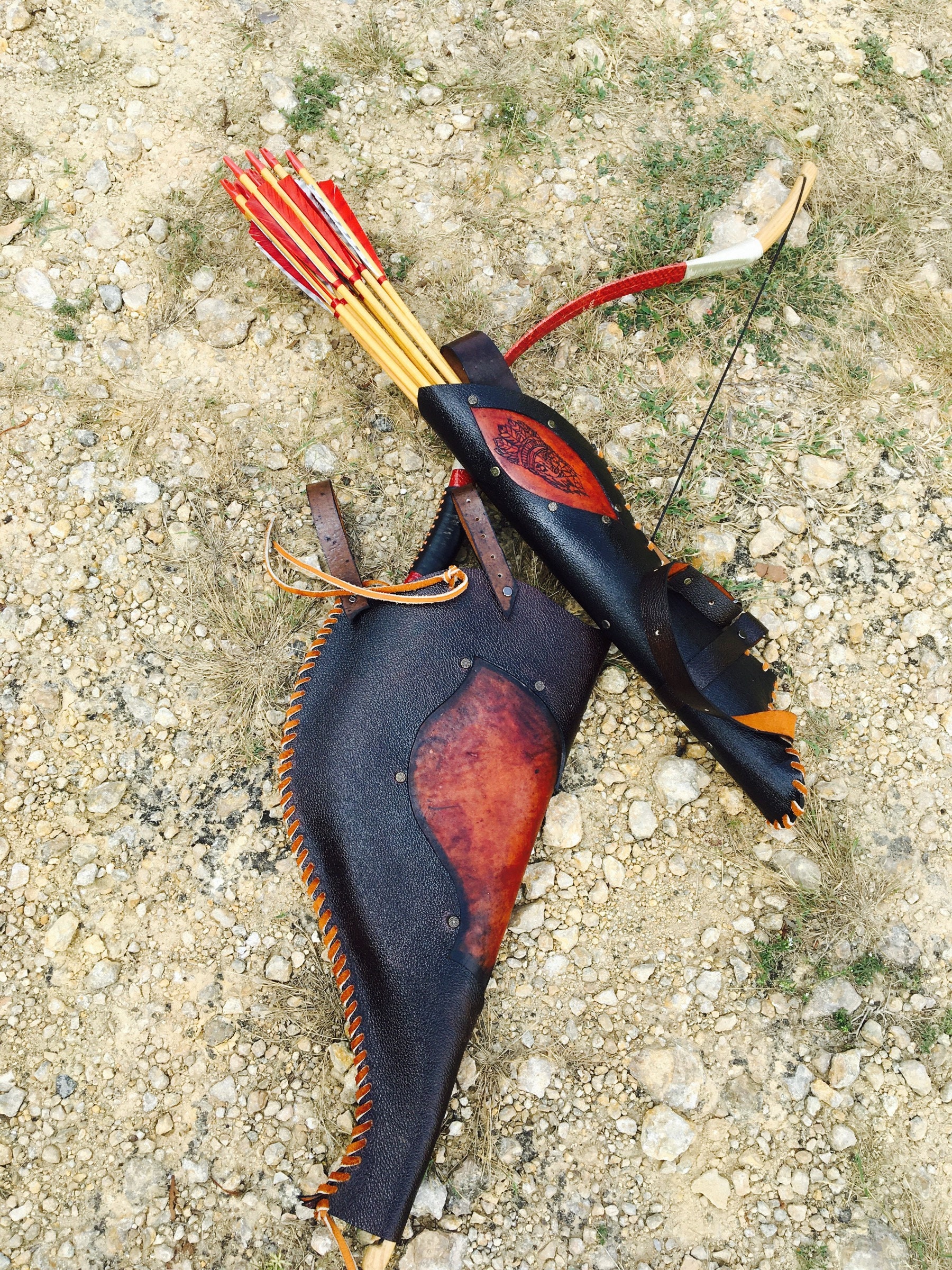 Horse Bow Case plus Back/Hip Quiver Mounted Archery Custom Etsy