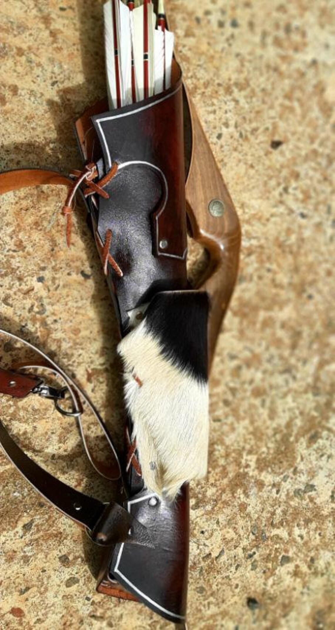 Handmade Leather Back Quiver traditional Archery Back Quiver Etsy