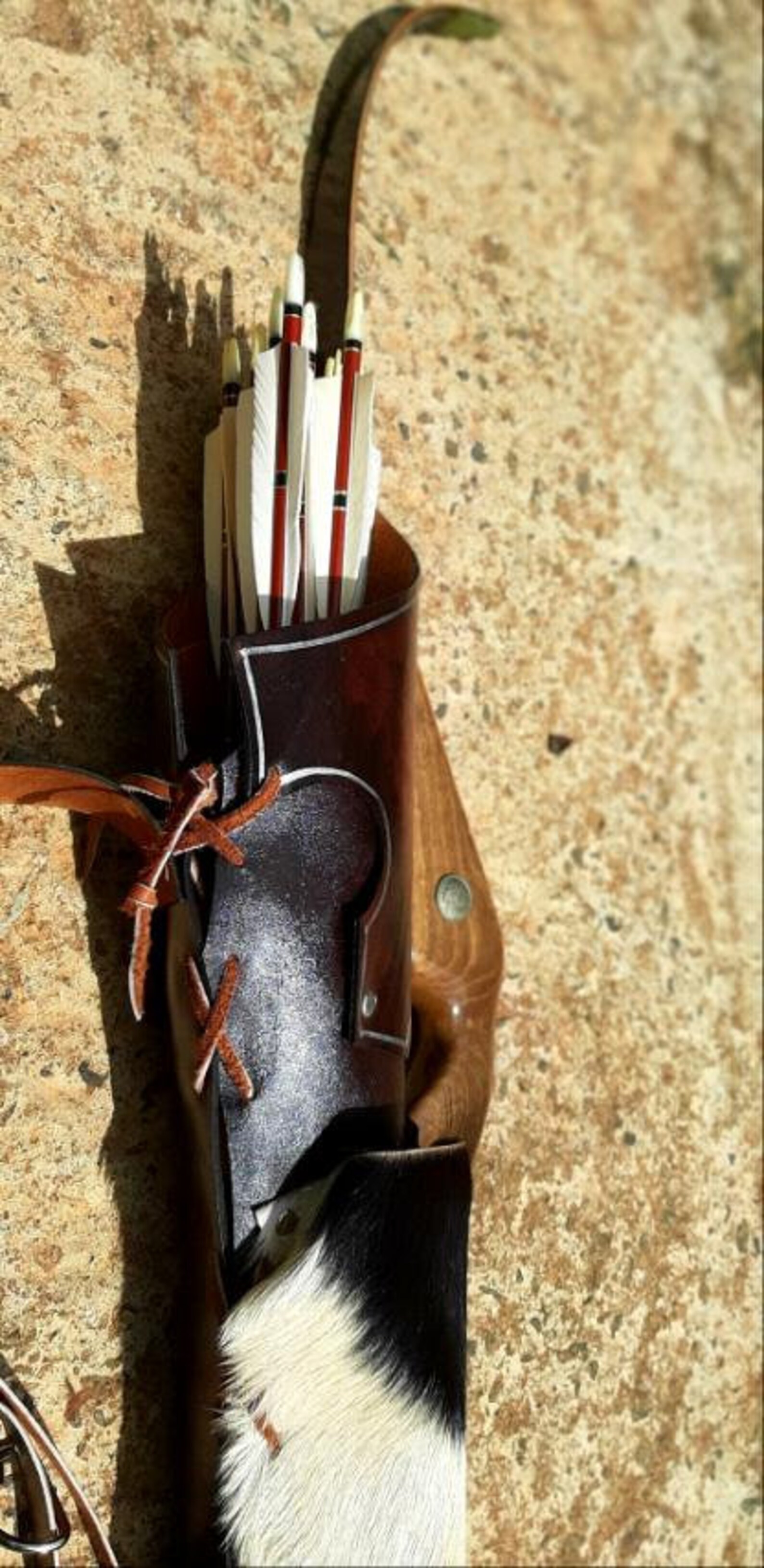 Handmade Leather Back Quiver traditional Archery Back Quiver Etsy