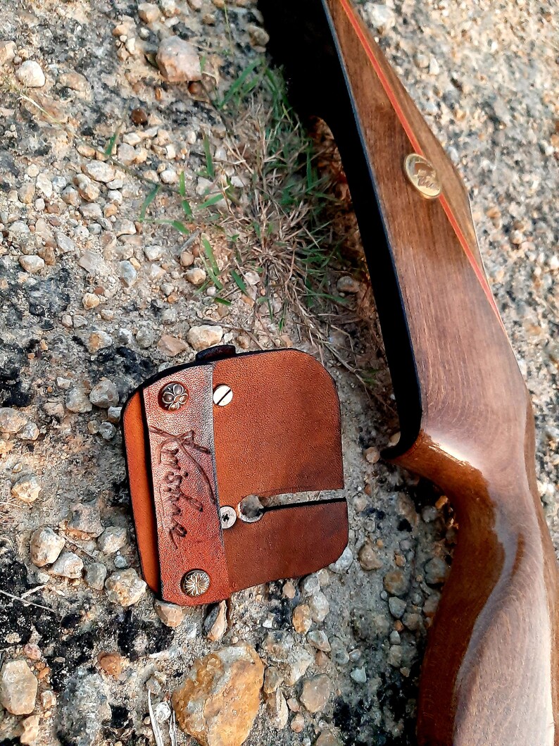 Traditional Archery Shooting Tab Custom Handmade Custom Art Etsy