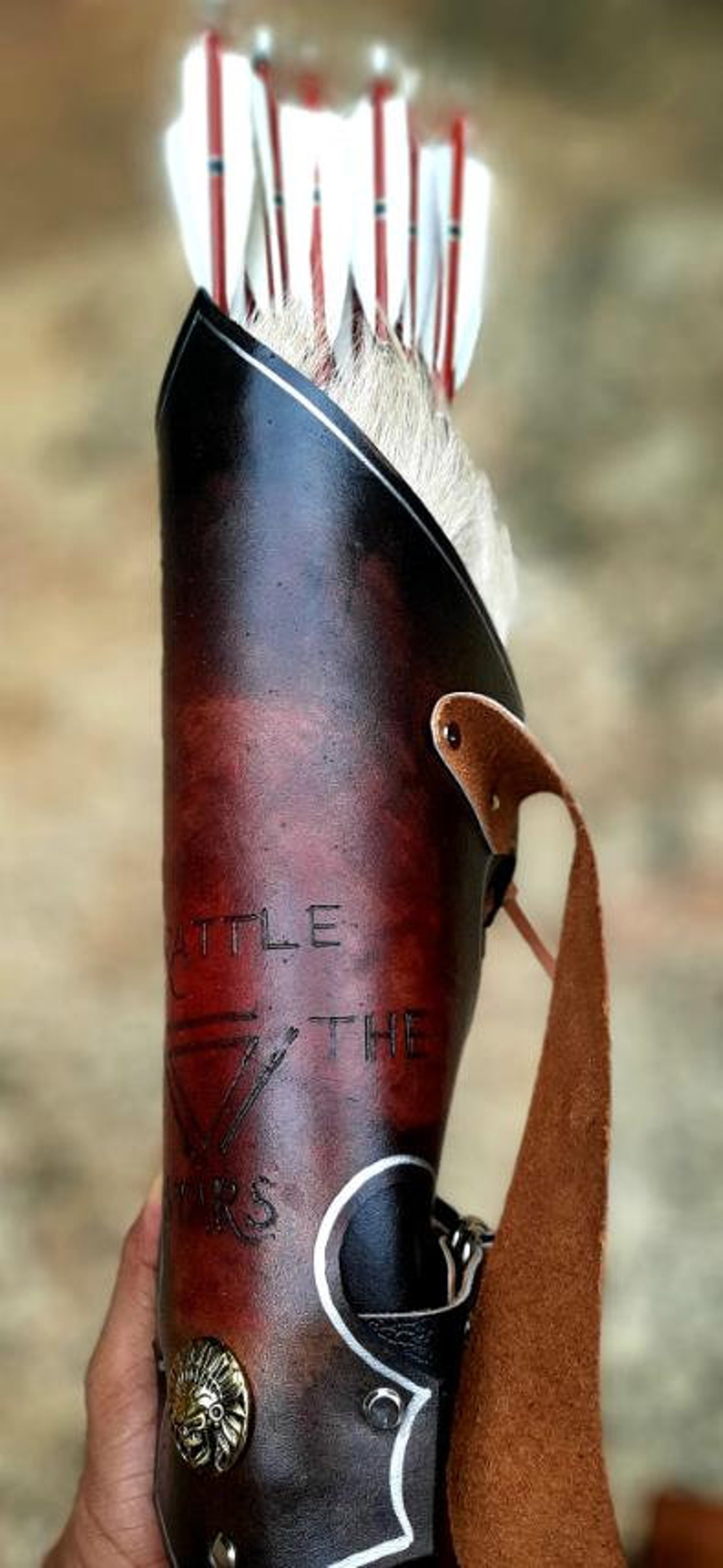 Handmade Leather Back Quiver Traditional Archery Back Quiver Etsy UK