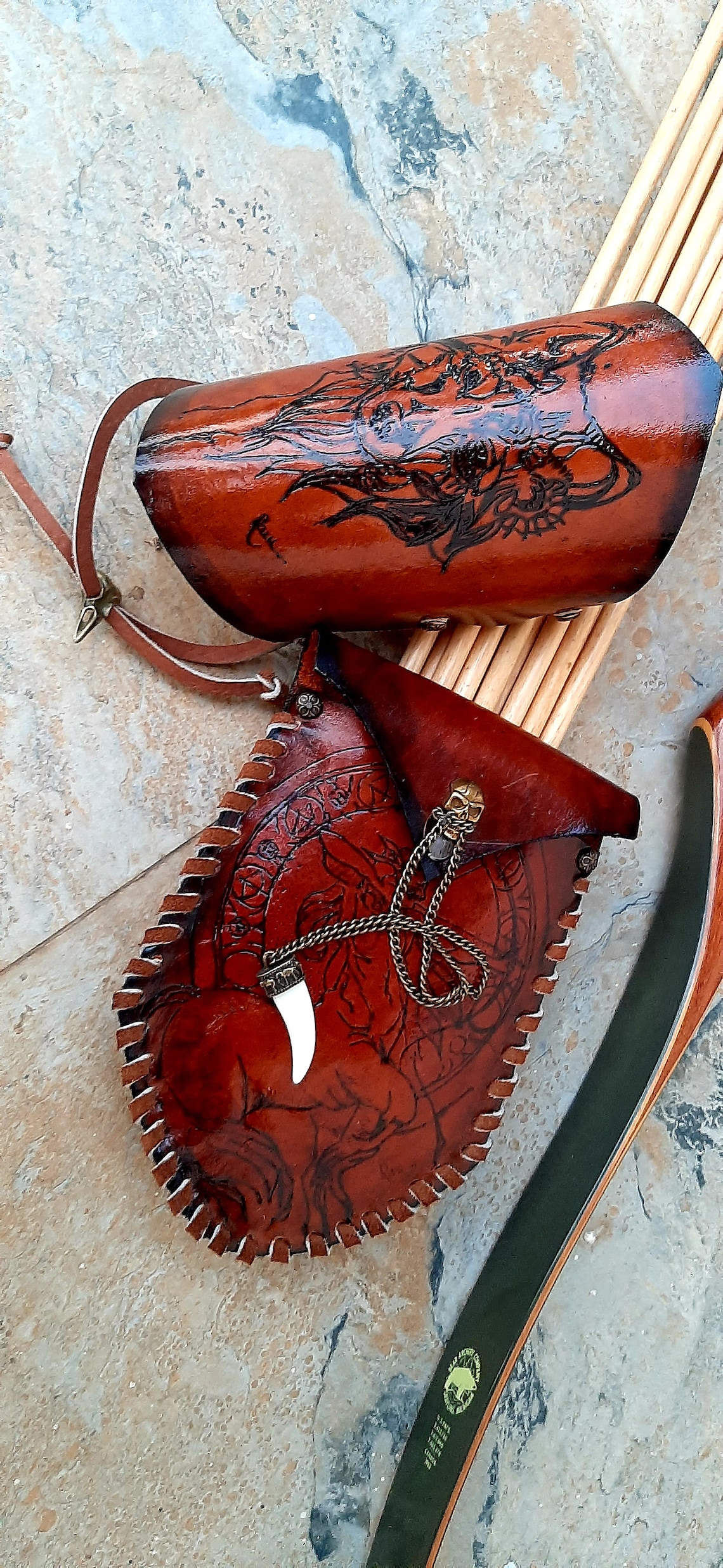 Pocket Quiver Leather Field 3D Archery Custom Personalized Etsy