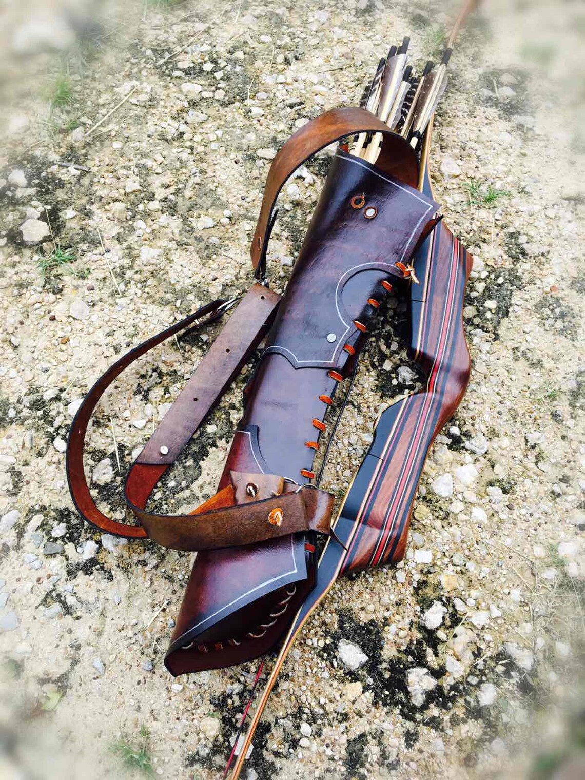 Handmade Leather Back Quiver Traditional Archery Back Quiver Etsy