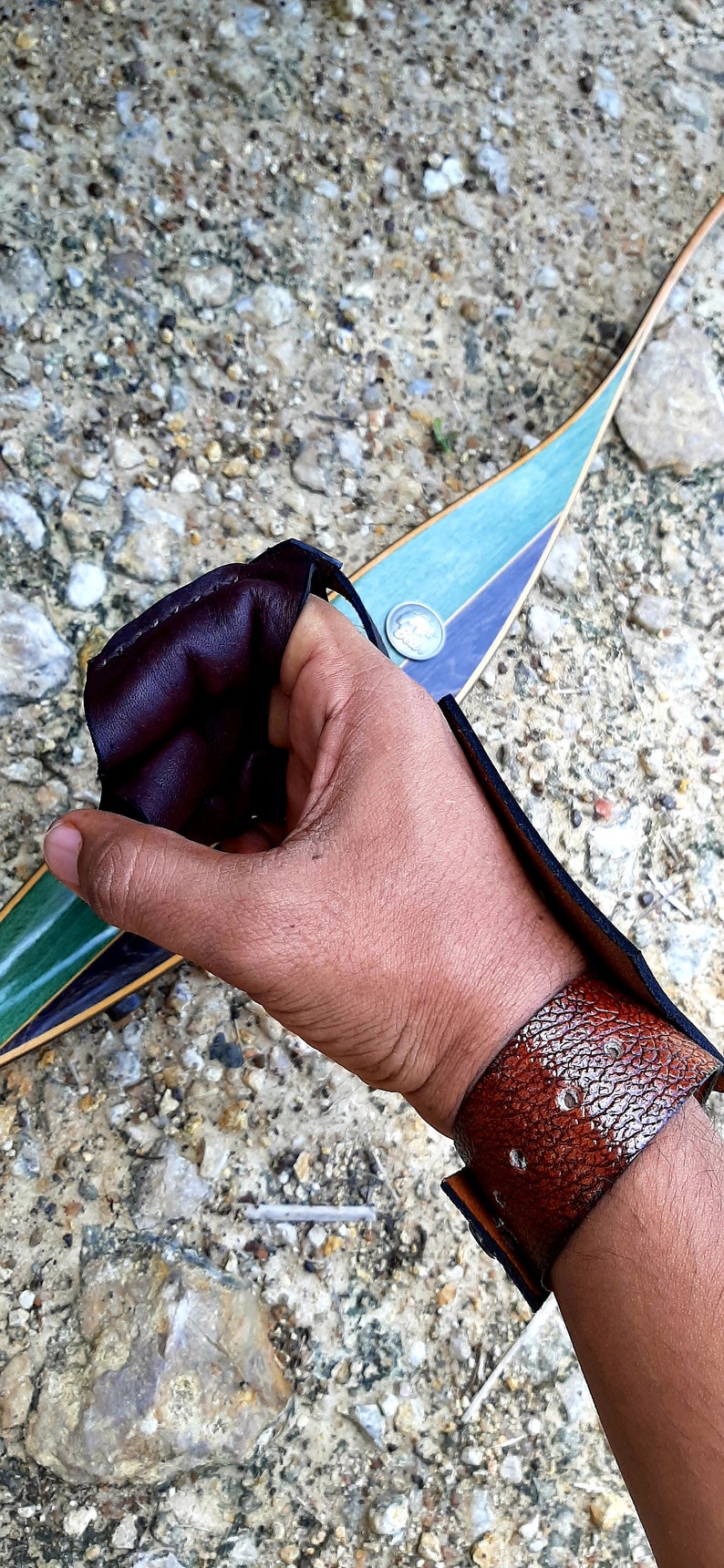 Traditional Archery Shooting Glove Custom Handmade Custom Art Etsy
