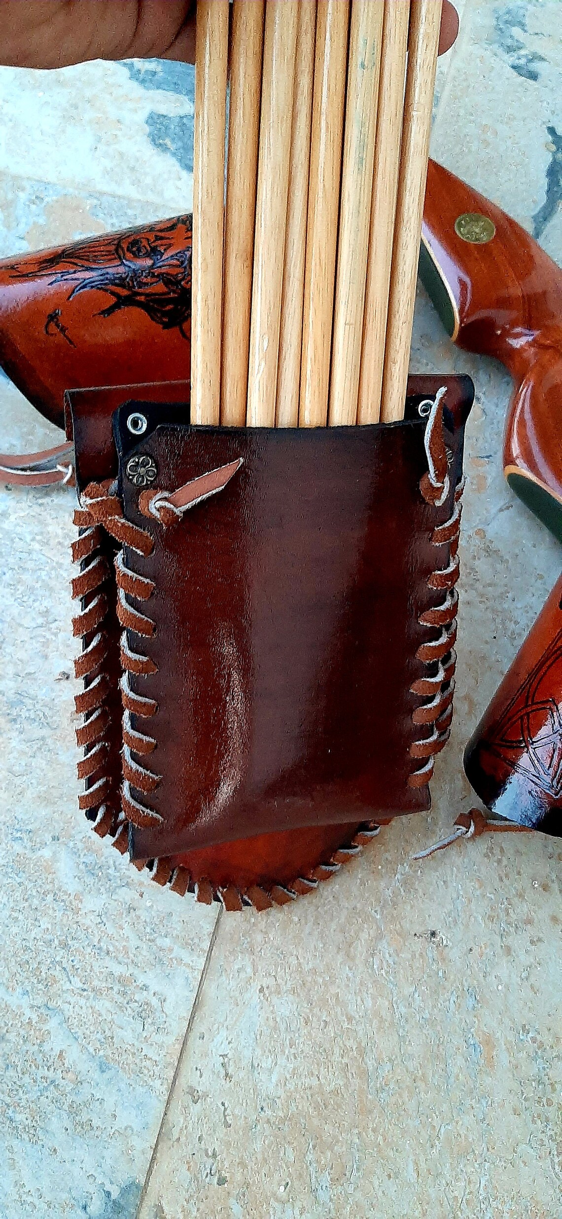 Pocket Quiver Leather Field 3D Archery Custom Personalized Etsy