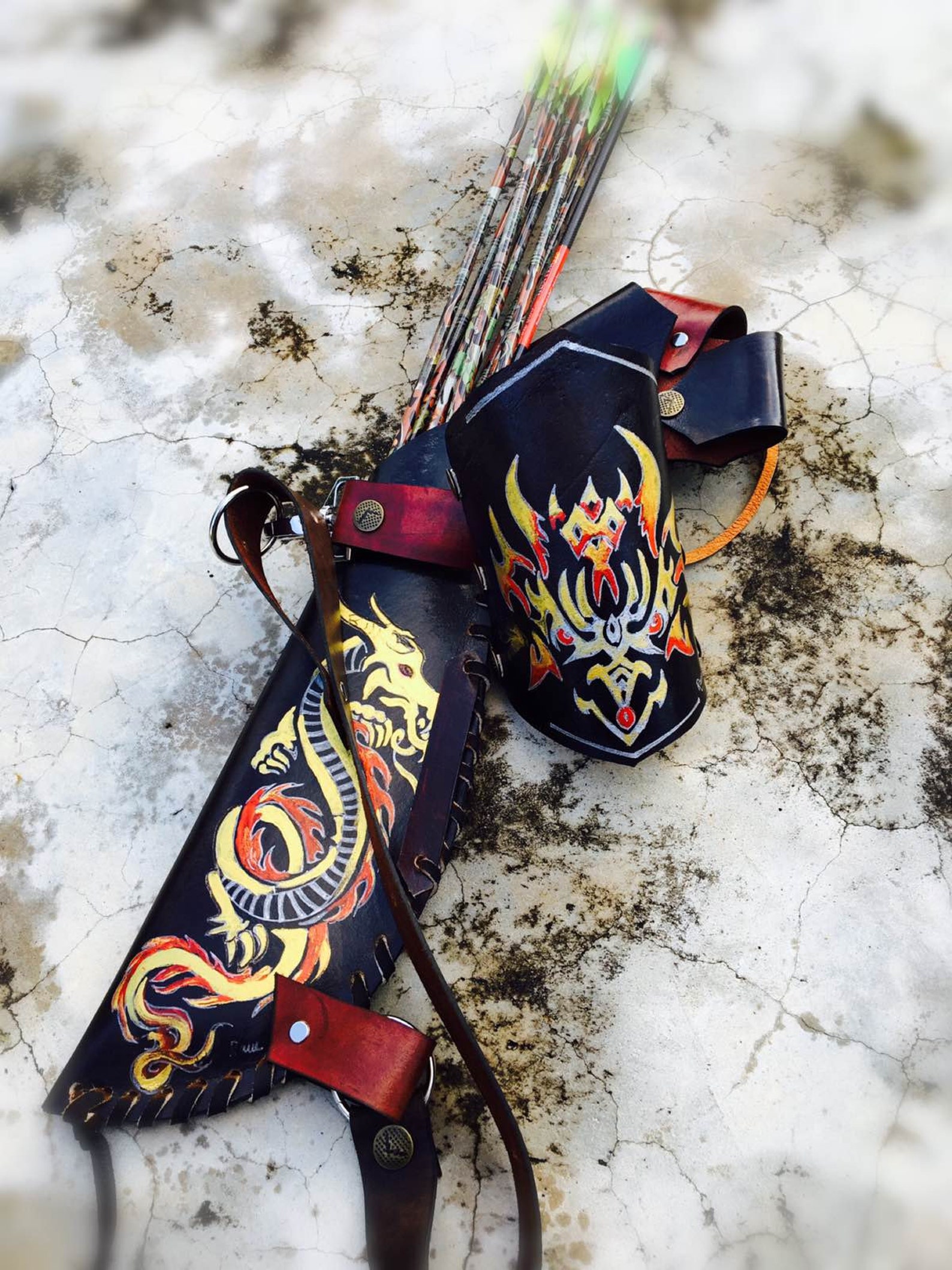 horse bow and quiver horse bow and quiver