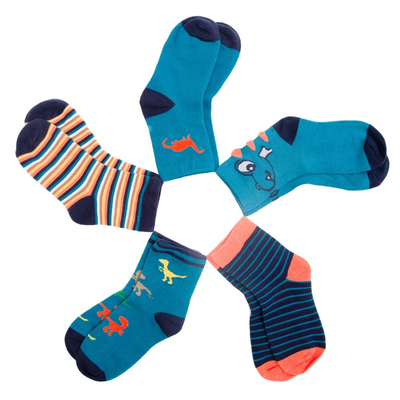 Children's Dinosaur Socks Happy Dinosaur Socks Funky - Etsy