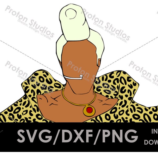 Ruby Rhod Fifth Element Digital File Layered SVG, DXF, PNG