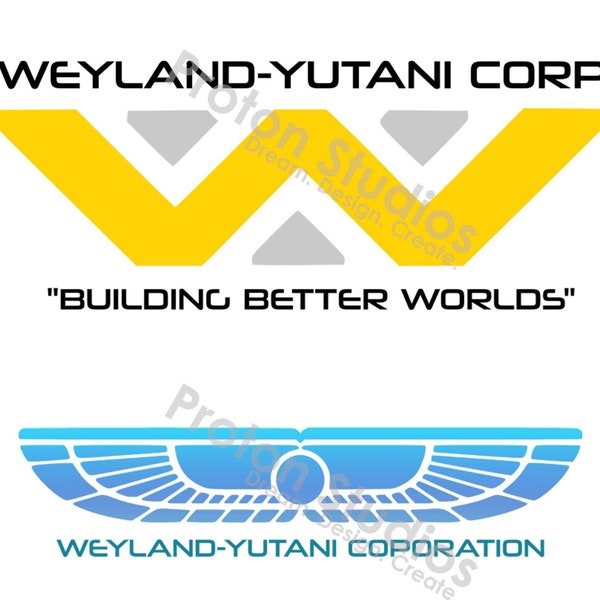Weyland-Yutani Logos SVG, DXF and PNG Files  Alien Movie