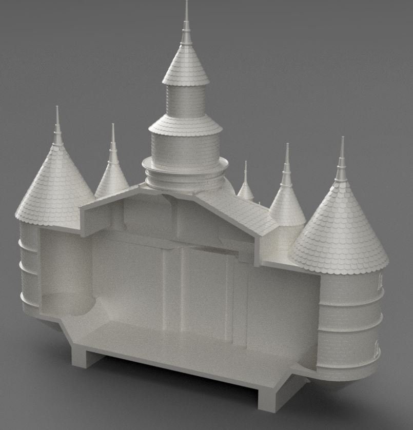 Peachs Castle Stl Etsy 
