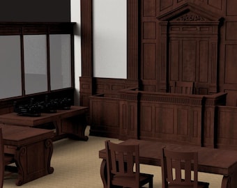 Ghostbusters 2 Courtroom diorama