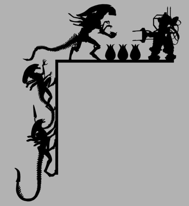 Aliens Frame Decoration - Etsy