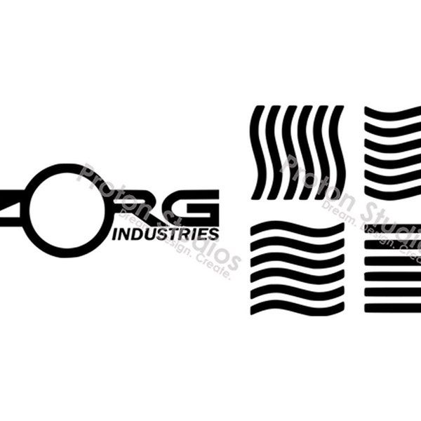 Zorg Industries and Element Symbols Digital Cut File - SVG, PNG, DXF