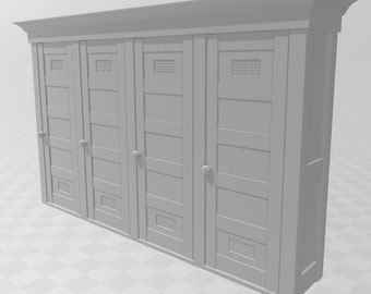 Ghostbusters Equipment Lockers STL Digital Download 3D Printing