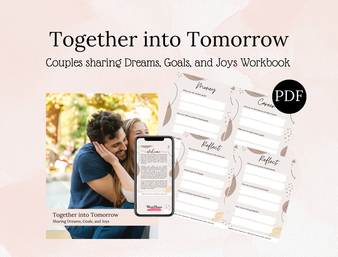 Couple Planner, Relationship Workbook, Printable Relationship Planner ...
