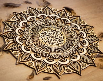 Mandala en bois fabrication française