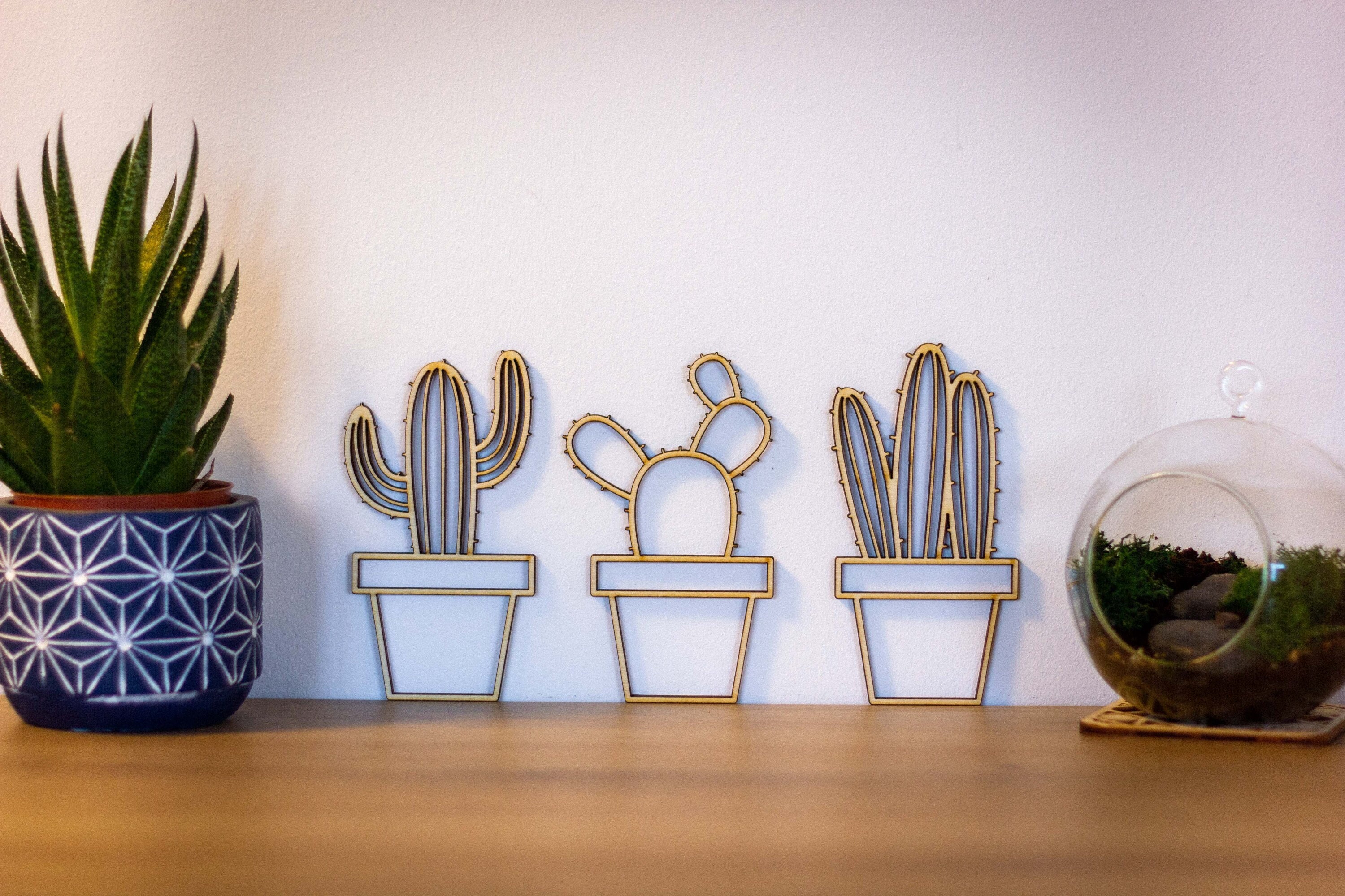 Cactus en Bois Réalisation Française