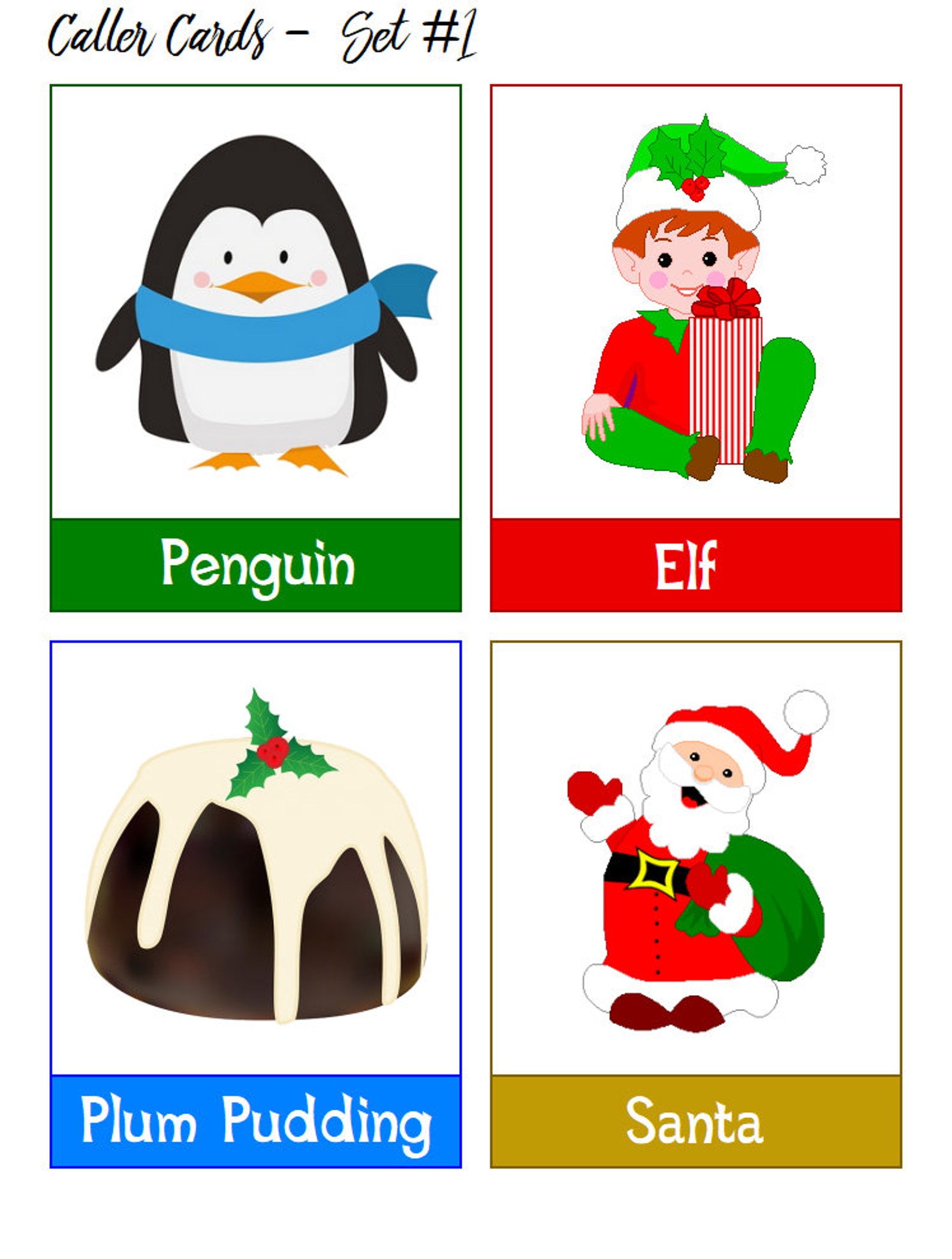 Printable Christmas Bingo Game - Christmas Bingo, Christmas Bingo ...