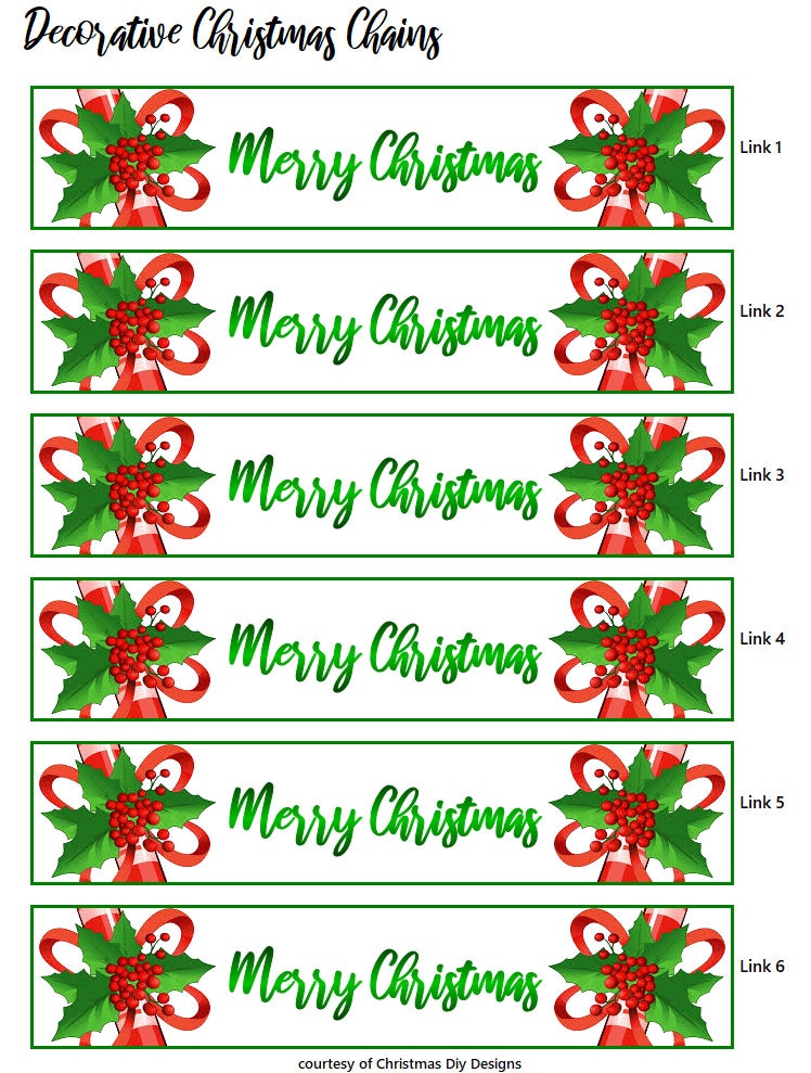 printable-christmas-paper-chains-decorative-christmas-paper-chains-diy-paper-chains-instant-download-etsy for Free Printable Christmas Christmas Paper Chain Template Printable Christmas Paper Chains - Decorative Christmas Paper Chains, Diy Paper Chains, INSTANT DOWNLOAD - Etsy for Free Printable Christmas Christmas Paper Chain Template